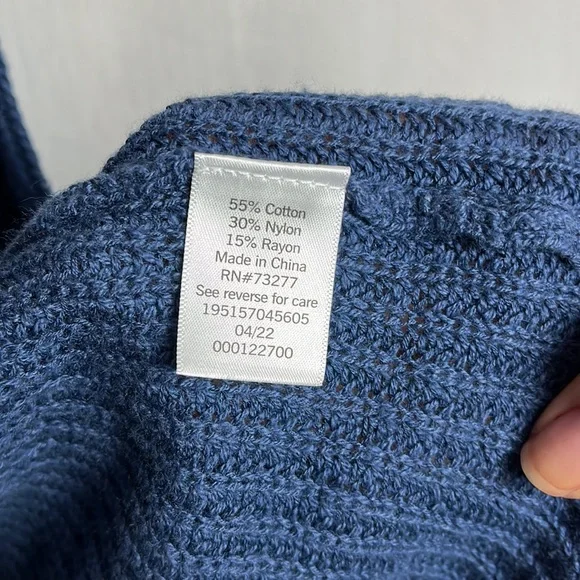 NWT Sonoma Blue XL knitted cardigan - Picture 7 of 9